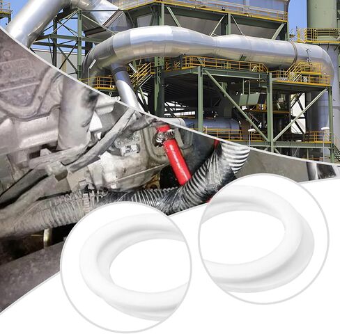 SING F LTD 10 قطع PTFE غسالات مسطحة AN-8 (8AN) PTFE غسالة 19.5 مم ID 25.4 مم OD 1.5 مم حشوات شفة دائرية سميكة لآلات السيارات والإلكترونيات الكهربائية in Kuwait