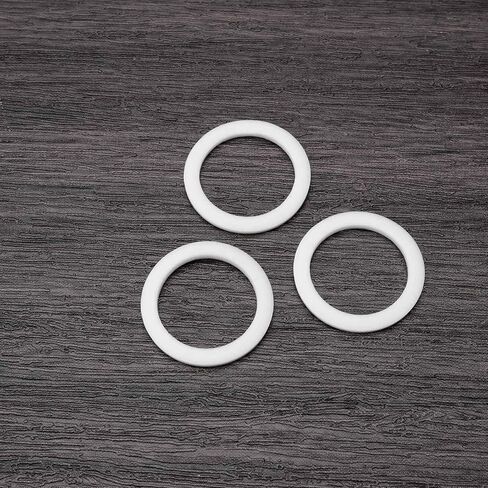 SING F LTD 10 قطع PTFE غسالات مسطحة AN-8 (8AN) PTFE غسالة 19.5 مم ID 25.4 مم OD 1.5 مم حشوات شفة دائرية سميكة لآلات السيارات والإلكترونيات الكهربائية in Kuwait