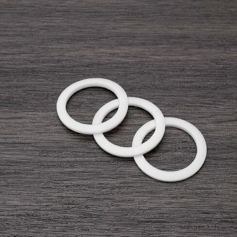 SING F LTD 10 قطع PTFE غسالات مسطحة AN-8 (8AN) PTFE غسالة 19.5 مم ID 25.4 مم OD 1.5 مم حشوات شفة دائرية سميكة لآلات السيارات والإلكترونيات الكهربائية in Kuwait