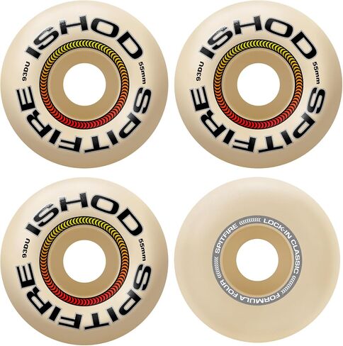 Spitfire Skateboard Wheels 55mm F4 93A Ishod Lock-in Classic Natural in Kuwait