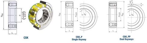 TMP1105 CSK40 1 قطعة براثن تحمل اتجاه واحد دون Keyway 40x80x22 مللي متر CKK40 CSK6208 محامل قابض العجلة الحرة CSK208 in Kuwait