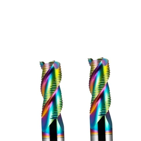 HRC55 3 Flute Carbide Roughing End Mill 3-20mm Diameter DLC Coated Aluminum Milling Cutter 3F Lengthen Endmills(12x45x12Dx100L) in Kuwait