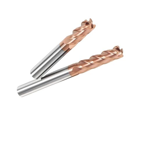 مطحنة نهاية كربيد نصف قطر الزاوية HRC55 4F R Ballnose CNC قاطعة الطحن الفولاذية التنغستن المطلية بالسطح المعدني (10R0.5x10x75) in Kuwait