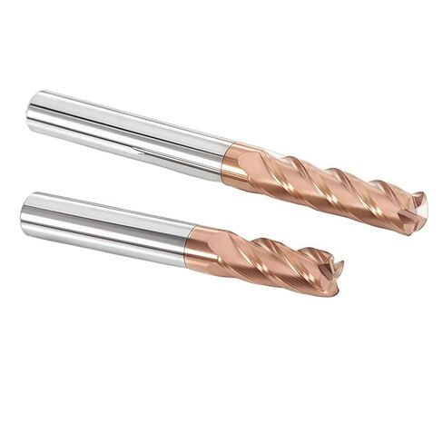 مطحنة نهاية كربيد نصف قطر الزاوية HRC55 4F R Ballnose CNC قاطعة الطحن الفولاذية التنغستن المطلية بالسطح المعدني (10R0.5x10x75) in Kuwait