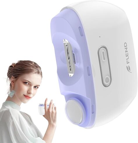 Electric Nail Clipper, Electric Nail Trimmer Suitable for Children, Adults, and Elderly, Automatic Nail Clipper with 2 Adjustable Speeds, Nail Clippers with LED Light and Chip Storage Box in Saudi Arabia