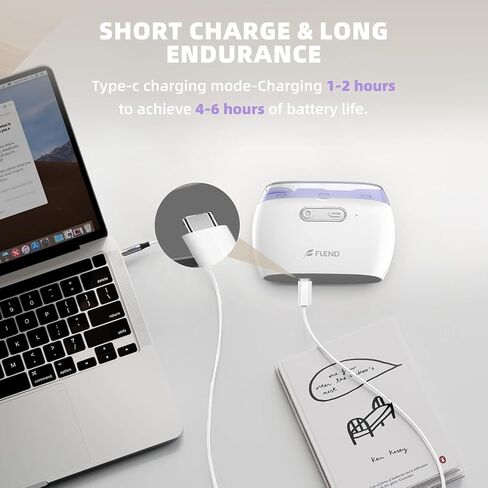 Electric Nail Clipper, Electric Nail Trimmer Suitable for Children, Adults, and Elderly, Automatic Nail Clipper with 2 Adjustable Speeds, Nail Clippers with LED Light and Chip Storage Box in Saudi Arabia