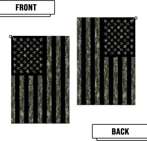 American Flag Golf Towel for Golf Bags with Clip Absorbent Microfiber Waffle Golf Towels Golf Accessories and Gifts for Men Women Golfers in Saudi Arabia