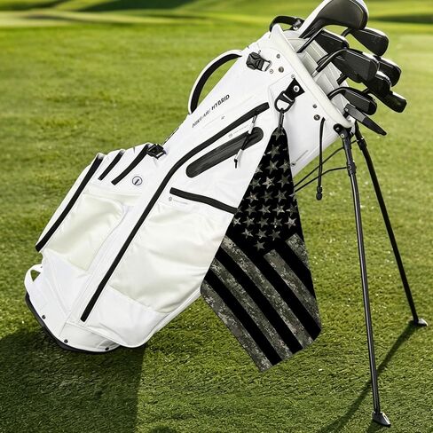 American Flag Golf Towel for Golf Bags with Clip Absorbent Microfiber Waffle Golf Towels Golf Accessories and Gifts for Men Women Golfers in Saudi Arabia