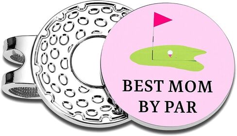 Golf Mom Gift, Golf Accessories for Women, Ball Markers for Golfing Boss Lady, Moms Birthday Gift from Daughter, Boss Day Gifts for Women, Best Mom Ever Gifts, Pink Hat Clip for Young Woman in Saudi Arabia