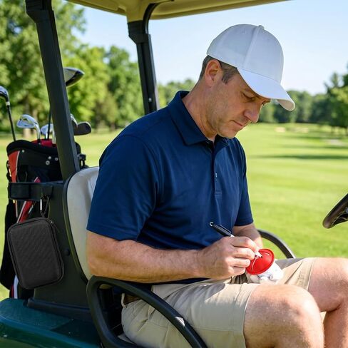 Golf Ball Line Marker Kit with Carry Case, 3D Printed T-Shape Golf Ball Alignment Stencils & 4 Color Markers, Precision Putting Line Drawing Tool for Golfers of All Skill Levels in Saudi Arabia