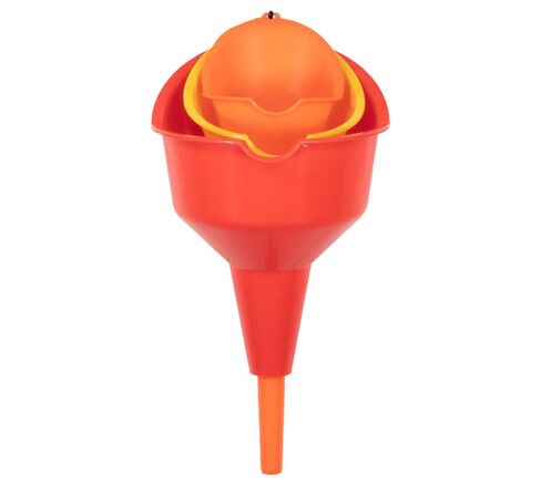 Mytee Products 6 Pcs Automotive Super Funnel Trio Set for Oil, Transmission Fluids, Antifreeze, Radiator Coolant, Power Steering Fluid, Super Quick Fill, Multi-Purpose, and Radiator Funnels in Saudi Arabia