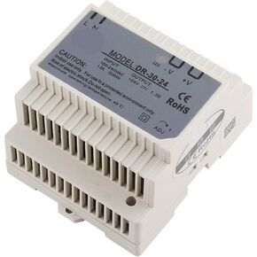 DR-30-24 30 واط 24 فولت 1.2A مخرج واحد AC-DC Din السكك الحديدية تحويل التيار الكهربائي 1 قطعة in Kuwait
