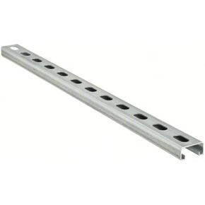 3 Foot Long 304 Stainless Steel Slotted Strut Channel, 1-5/8" x 13/16", Polished Finish - Single Channel Strut with 9/16" x 1-1/8" Slots in Saudi Arabia