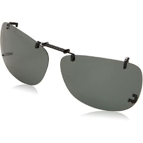 نظارات شمسية Haven Clip-On، سوداء اللون، بدون إطار، بمشابك مستقطبة (54 REC G، 56 REC K، 56 REC Q، 58 REC G) in Kuwait