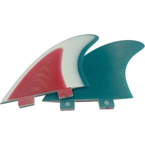 UPSURF Surfboard Fins Twin fins Set(2 Fins) Double Tabs Fins-Solid Fiberglass MR Size Single Tab fin Thruster in Saudi Arabia