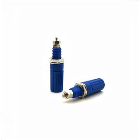 5PCS/Lot 4mm Terminal Test Socket Binding Post for Speaker 4mm Banana Plug Test Probe Conversion Adapter(Blue 5PCS) in Kuwait