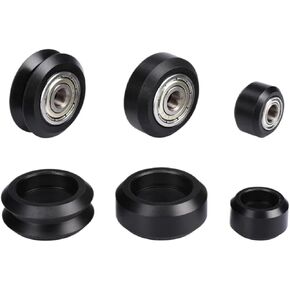 12/24pcs for CNC for openbuilds Plastic for POM Wheel with 625zz Idler Pulley Gear Passive Round/for V Slot Perlin Pulley Wheel for CR10 for ender 3(12pcs B) in Saudi Arabia