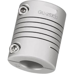 Shaft Coupling Aluminum Alloy Winding Clamp Coupling D25L25(6.35x7mm) in Saudi Arabia