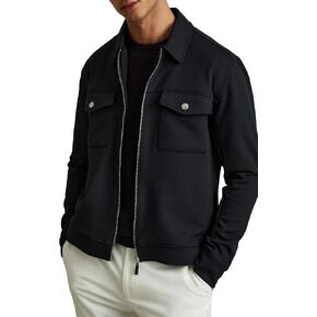 REISS Mens' MEDINA LS Interlock Zip Through Overshirt in Saudi Arabia