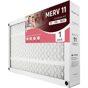 16x25x4 Air Filter MERV 11 Compatible with TopTech TT-FM-1625,TT-FM-1625 QB,for Carrier TechPure TT-MAC-1625,Collapsible Whole House HVAC Filters(1 Pack) in Kuwait