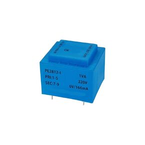 PE2812-I 1VA 110V-380V / 6V/7.5V/9V/12V/15V/18V/24V محول عزل أمان مغلف 1 قطعة (1VA-220V-7.5V) in Kuwait