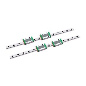 2 Pieces of MGN9 Linear Guide Rails 100-550mm + 4 Pieces of MGN9H Slides(200mm) in Saudi Arabia