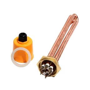1 1/4 Inch/DN32 All Copper Material Water Heating Element 110V/220V/380V 3KW/4.5KW/6KW/9KW/12KW Electric 1Pcs(110V,6KW 240mm DN32) in Kuwait
