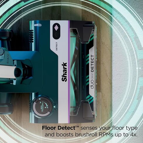 Shark PowerDetect Corded Stick Vacuum, Carpet and Hardfloors, Pet Friendly, Direction Detect, Floor Detect, DuoClean Brushroll, Removable Handheld, HZ4000, Teal (Renewed) in Kuwait