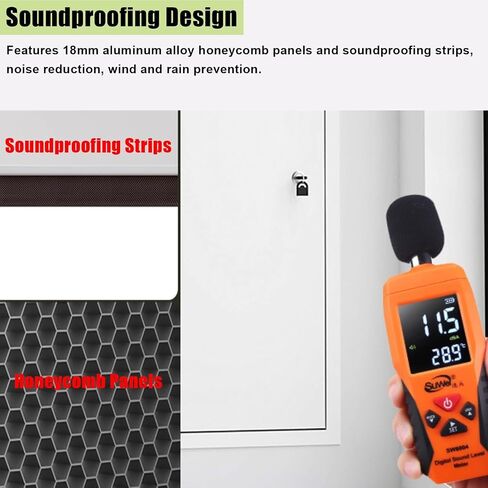 Aluminum Alloy Inspection Hatch with Safety Lock - Soundproof Access Panel for Kitchen, Attic, Crawl Space, HVAC - 50x120cm (20x48in) Durable & Secure in Kuwait