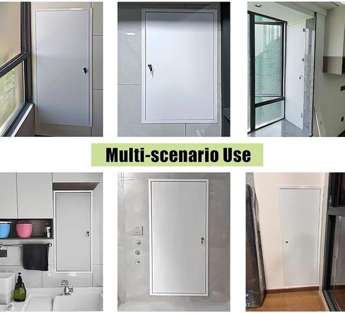 Aluminum Alloy Inspection Hatch with Safety Lock - Soundproof Access Panel for Kitchen, Attic, Crawl Space, HVAC - 50x120cm (20x48in) Durable & Secure in Kuwait