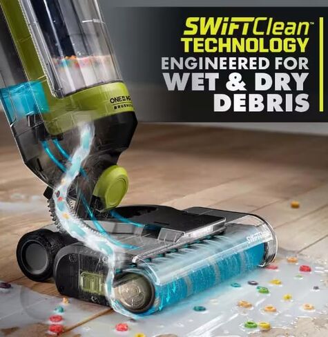 ONEAND HP 18V Wireless SWIFTCLEAN ممسحة رطبة/جافة ومجموعة مكنسة كهربائية مع بطارية 4.0 أمبير أ in Kuwait