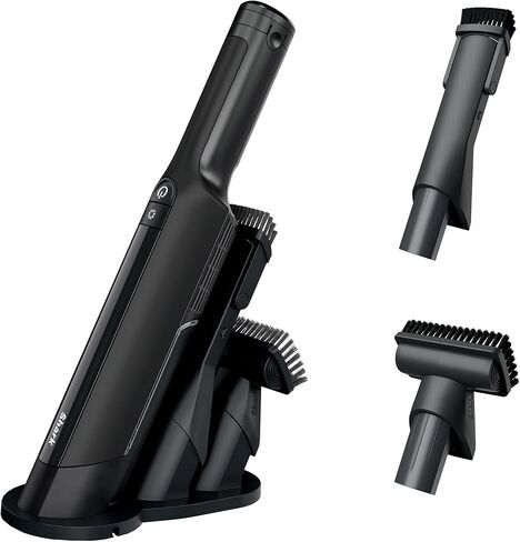 مكنسة يدوية لاسلكية من Shark WANDVAC، خفيفة الوزن ومحمولة بوزن 1.4 رطل. مع شفط قوي، قاعدة شحن، فارغة بلمسة واحدة للسيارة والمنزل، الملحقات متضمنة، أسود (متجدد) | خفيف الوزن ومحمول، شفط قوي، قاعدة شحن، فارغ بلمسة واحدة، ملحق in Kuwait