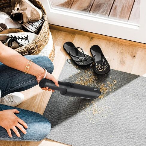 مكنسة يدوية لاسلكية من Shark WANDVAC، خفيفة الوزن ومحمولة بوزن 1.4 رطل. مع شفط قوي، قاعدة شحن، فارغة بلمسة واحدة للسيارة والمنزل، الملحقات متضمنة، أسود (متجدد) | خفيف الوزن ومحمول، شفط قوي، قاعدة شحن، فارغ بلمسة واحدة، ملحق in Kuwait