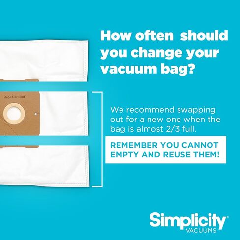 Simplicity Vacuums Jill مكنسة كهربائية بحاوية خفيفة الوزن - مكنسة كهربائية مع فلتر HEPA معتمد، شفط قابل للتعديل، مناسبة لتنظيف الأرضيات والسجاد in Kuwait