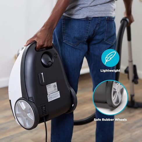 Simplicity Vacuums Jill مكنسة كهربائية بحاوية خفيفة الوزن - مكنسة كهربائية مع فلتر HEPA معتمد، شفط قابل للتعديل، مناسبة لتنظيف الأرضيات والسجاد in Kuwait