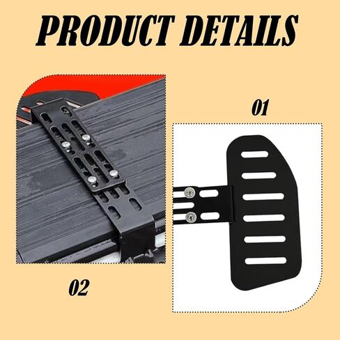 E Bike Scooter Wide Front Footrest 20-34.5cm Installation Spacing Anti Skid in Saudi Arabia