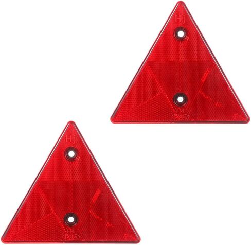 2Pcs Safety Reflector Warning Sign, Slow Moving Vehicle Triangle Safety Sign, for Outdoor Truck, Car, Golf Cart in Saudi Arabia