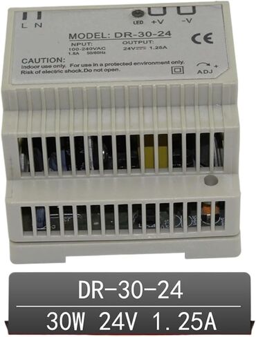 DR-30-24 30 واط 24 فولت 1.2A مخرج واحد AC-DC Din السكك الحديدية تحويل التيار الكهربائي 1 قطعة in Kuwait