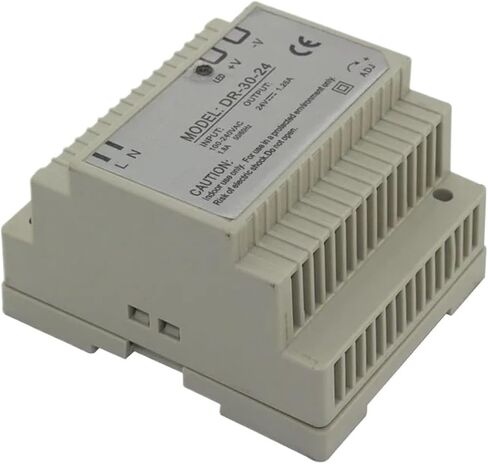 DR-30-24 30 واط 24 فولت 1.2A مخرج واحد AC-DC Din السكك الحديدية تحويل التيار الكهربائي 1 قطعة in Kuwait
