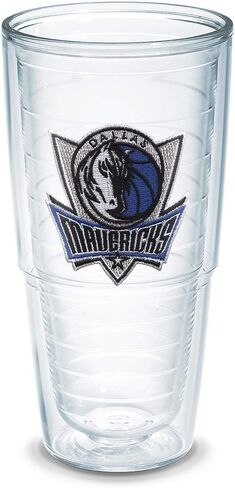 كوب Tervis مصنوع في الولايات المتحدة الأمريكية بجدار مزدوج NBA Dallas Mavericks معزول يحافظ على المشروبات باردة وساخنة، 16oz، أصلي in Kuwait