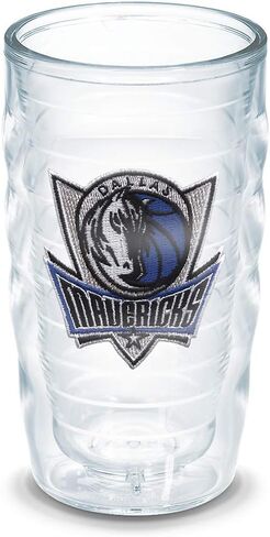 كوب Tervis مصنوع في الولايات المتحدة الأمريكية بجدار مزدوج NBA Dallas Mavericks معزول يحافظ على المشروبات باردة وساخنة، 16oz، أصلي in Kuwait