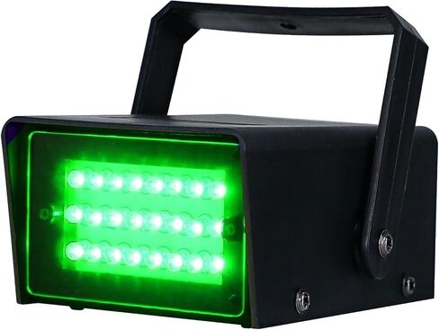 24 مصباح LED فائق السطوع صغير ستروب للتحكم في السرعة المتغيرة لنوادي عيد الميلاد تأثير ضوء المسرح DJ Disco Bars Party Halloween (أزرق) in Kuwait