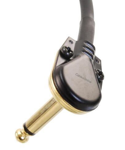 CablesOnline، كابل ذكر TS ذو زاوية يمنى منخفضة مقاس 12 بوصة، 3 دبابيس XLR أنثى إلى زاوية قائمة مسطحة 1/4 بوصة، كابل ذكر TS، X3-500 in Kuwait