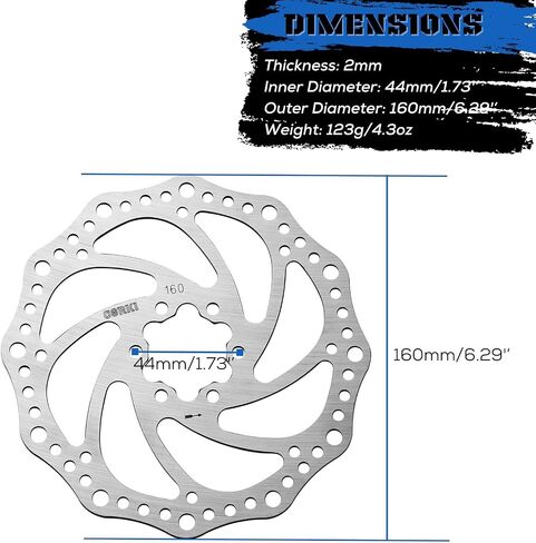 كوركي دورات 160 ملم قرص الفرامل الدوار مع 4 أزواج من وسادات الفرامل لـ TRP Tektro Shimano Deore in Kuwait