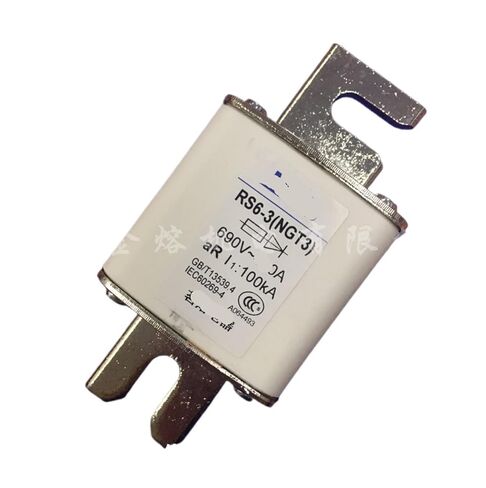الصمامات RS6-3 NGT3 690V / 1000V 500A السيراميك أنبوب مربع الترباس تذوب سريع in Kuwait