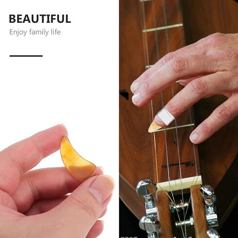 Mobestech Guzheng Horn Finger Picks Medium Size Thick Protective Nail Covers for Guzheng Practice and Performance Random Color in Kuwait