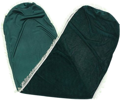 Cabilock Guzheng Dust Cover Velvet Fabric in Dark Green for Guzheng Instrument, Supple Ancient Style Cover Suitable for Musical Instrument Storage and Travel in Kuwait