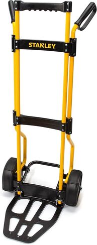 Stanley Heavy-Duty Folding Hand Truck & Dolly, 400 lbs. (181 kgs.) Capacity, Professional Grade, Compact, Lightweight & Slim Design, Easy Storage, Steel Frame, Ergonomic 3 Handle Design (SXWT-FT591) in Kuwait