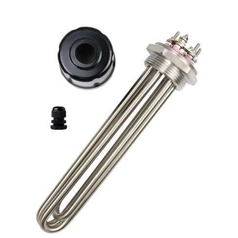 DN40 1.5 Inch Immersion Heater Instant Electric Heating Element Water Tank Tubular 1Pcs(220V,4.5KW 250mm) in Kuwait
