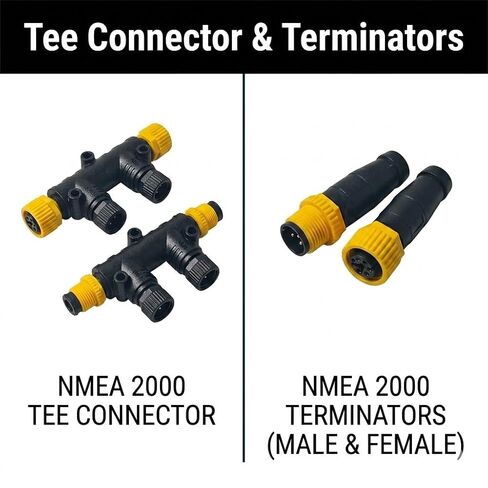 NMEA 2000 Starter Kit Compatible with Yamaha Outboard 2006-2023 | compatible with Yamaha two stroke and four stroke outboard motors 2006-2023; replaces part 000-0120-37 and 3004.6865 in Kuwait
